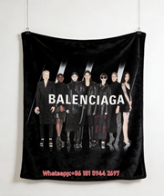 BALENCIAGA Runway Flannel Sofa Throw Blanket for Wall Decor BA056